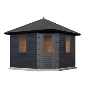 Premium Garten-Chalet 300x300cm aus hochwertigem Echtholz...