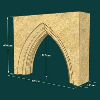 Bausatz Tür Element für Steinruine - Secret Door