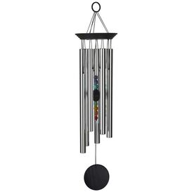 Windspiel mit Metall Rhren Woodstock Chakra Chime -...