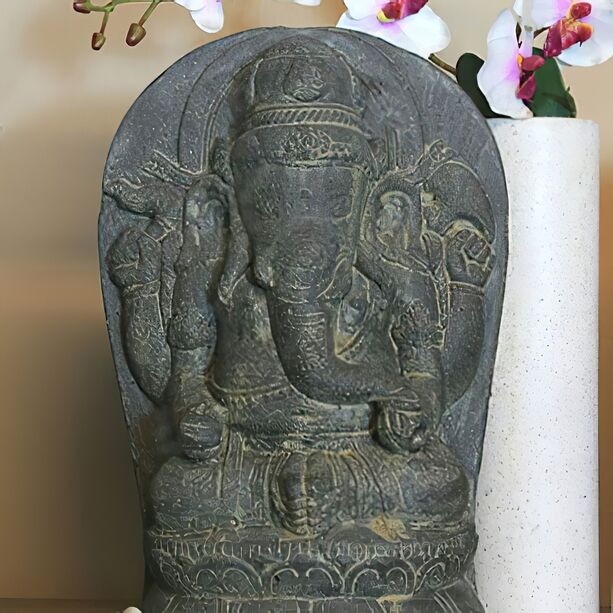 Edle Ganesha Steinfigur für den Garten