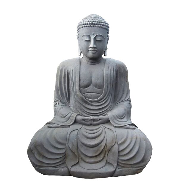 Japan Buddha Sitzend Unikat aus Naturstein Handarbeit - Katashi