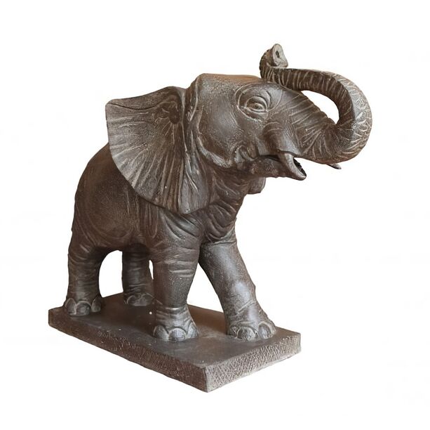 Wertvolle Deko Elefantenfigur Antik Finish