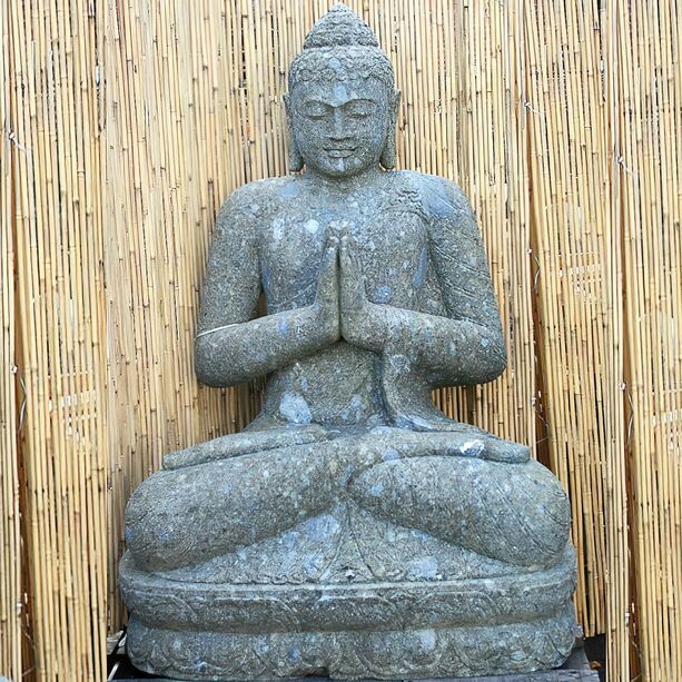 Unikat Betende Buddha Statue aus Naturstein - Dashirwa
