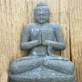 Unikat Betende Buddha Statue aus Naturstein - Dashirwa