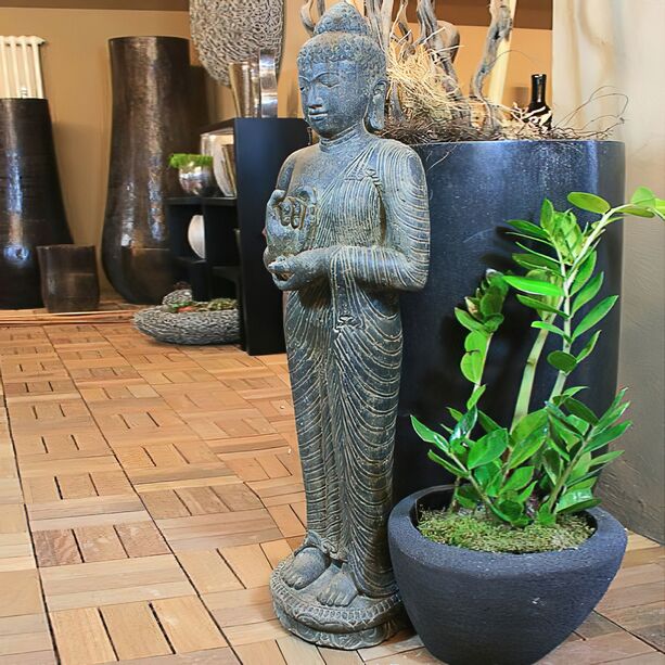 Groe Buddha Steinfigur fr den Garten - Tahankara