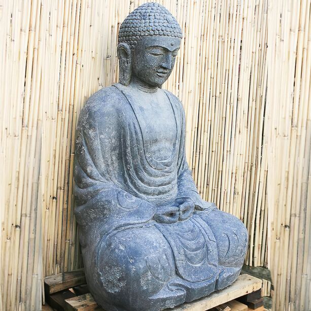 Edle Stein Buddhafigur Wobhani sitzend