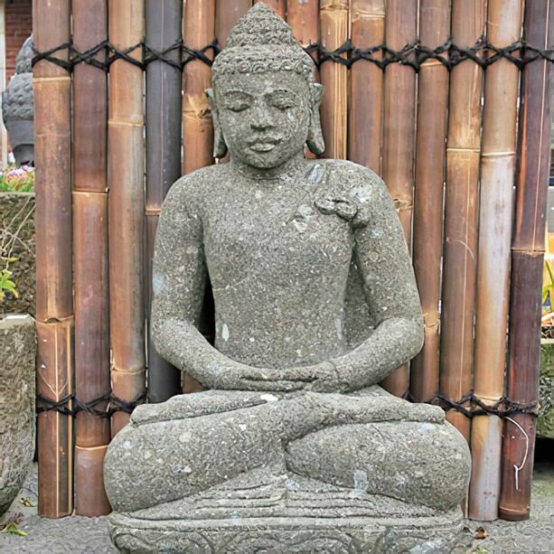 Deko Buddha Chhavi aus Naturstein -  Handarbeit