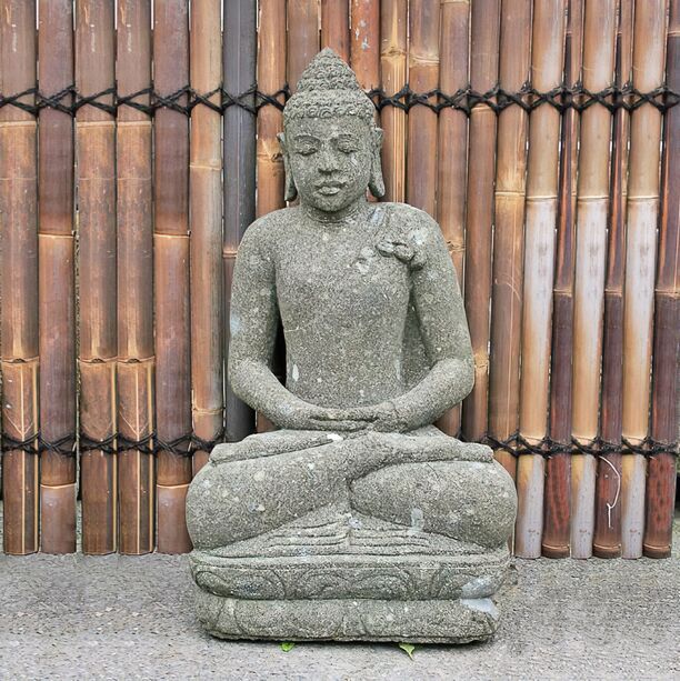 Deko Buddha Chhavi aus Naturstein -  Handarbeit