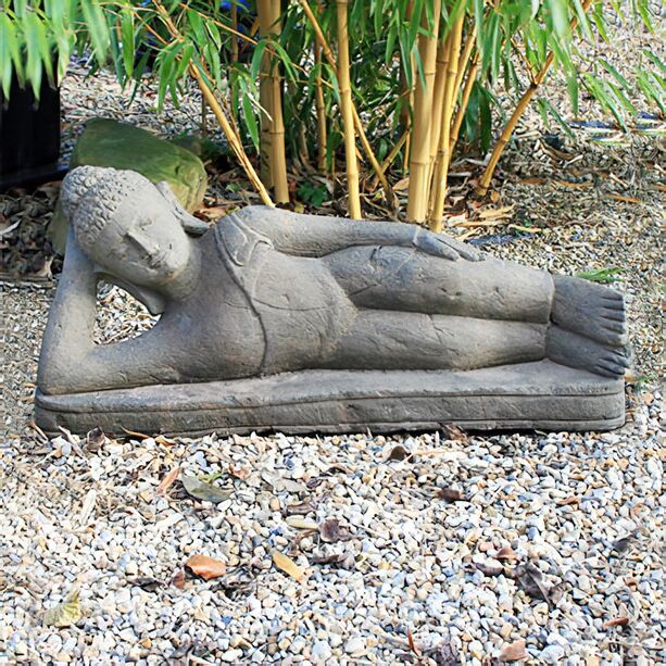 Auergewhnlicher Liegender Budda aus Stein