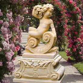 Groe Barock Gartenskulptur Putte - Zechiel