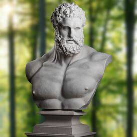 Griechische Stein Bste des Hercules - Hercules