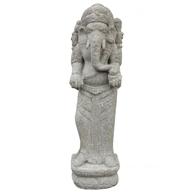 Stehender Ganesha aus Naturstein - Kala