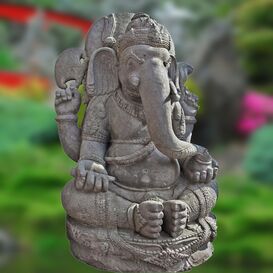 Ganesha Garten Skulptur als Steinmetzarbeit - Guandi