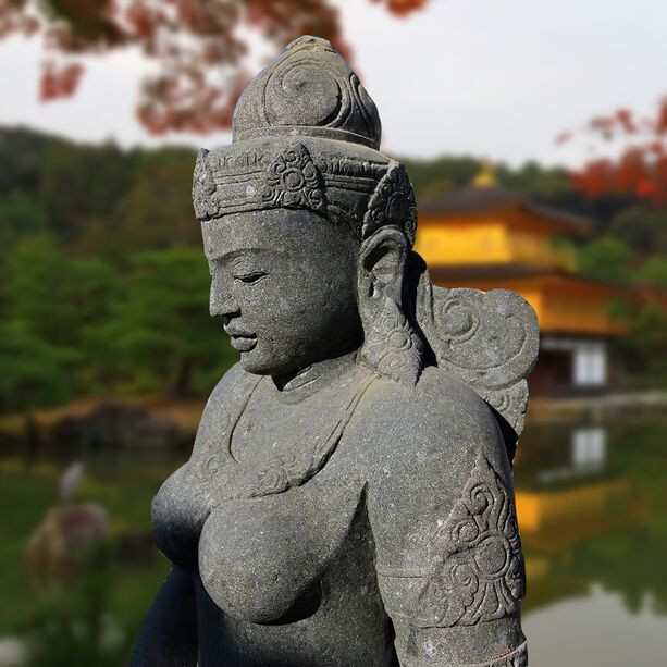 Stein Figur asiatische Gottheit Shiva - Parede