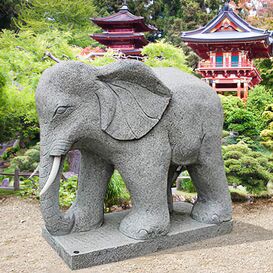 Indischer Elefant Statue Naturstein - Coronado