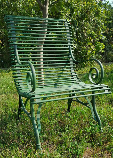 Robuster Stuhl fr den Garten aus Gusseisen - Basile