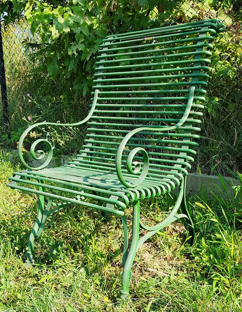 Robuster Stuhl fr den Garten aus Gusseisen - Basile