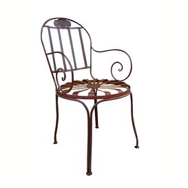 Garten Stuhl aus Schmiedeeisen im antik Design - Flavienne