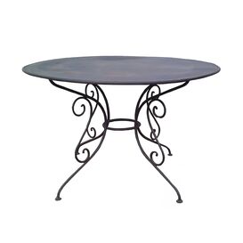 Runder Garten Tisch aus Metall antik Design - Urbain