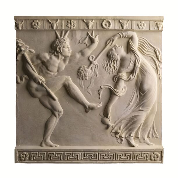 Historisches Relief Mdchen & Faun - Girl & Faun