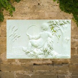 Garten Stein Relief historisch Sommer - Verano