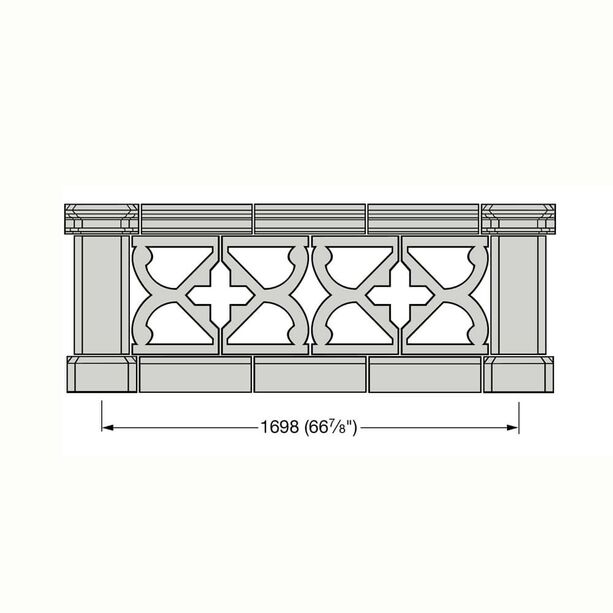 Balustrade individuell Beton Gelnder - Perpetua