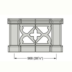 Terrassengelnder Balustrade Bauelemente - Soledum