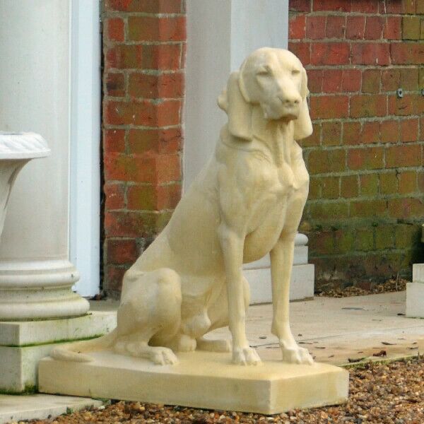 Skulptur Jagdhund fr den Garten - Piet